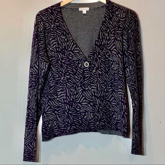 EUC Charter Club gray and purple‎ sweater - Picture 1 of 4